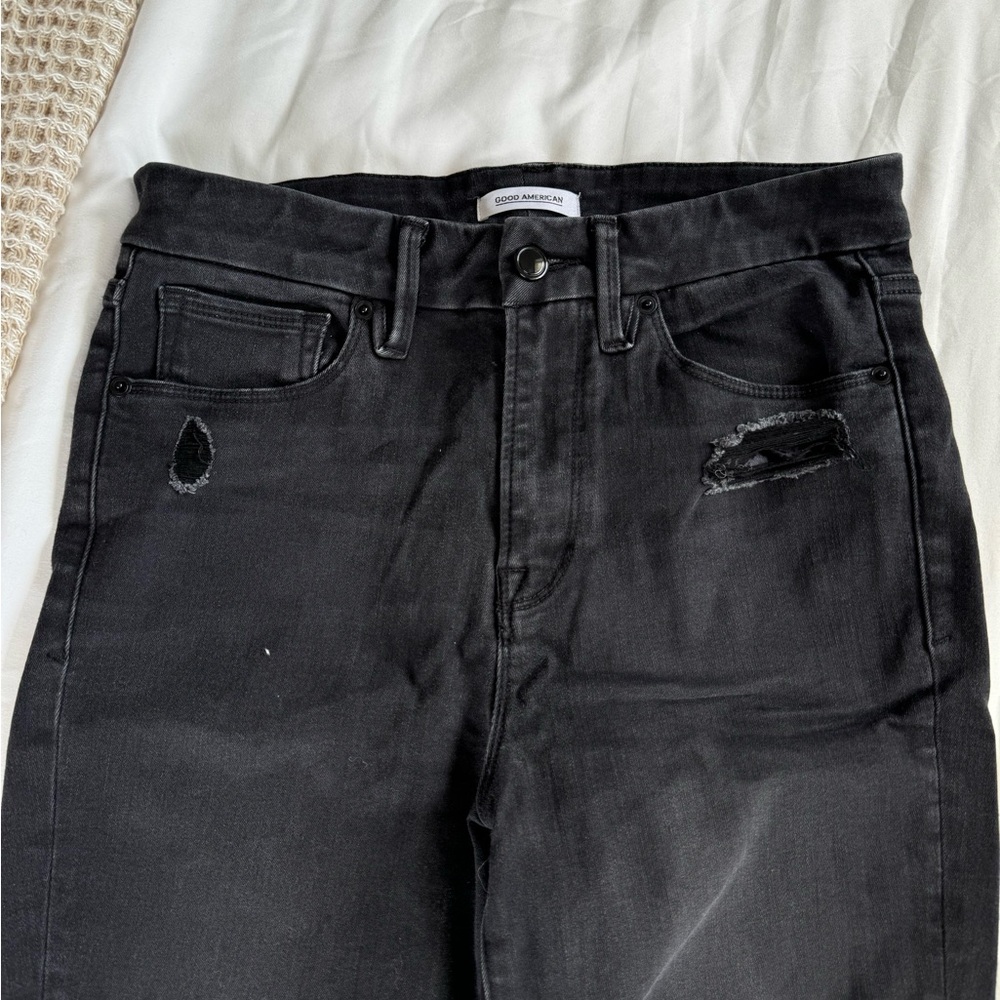 Good American Good Waist Crop Jeans